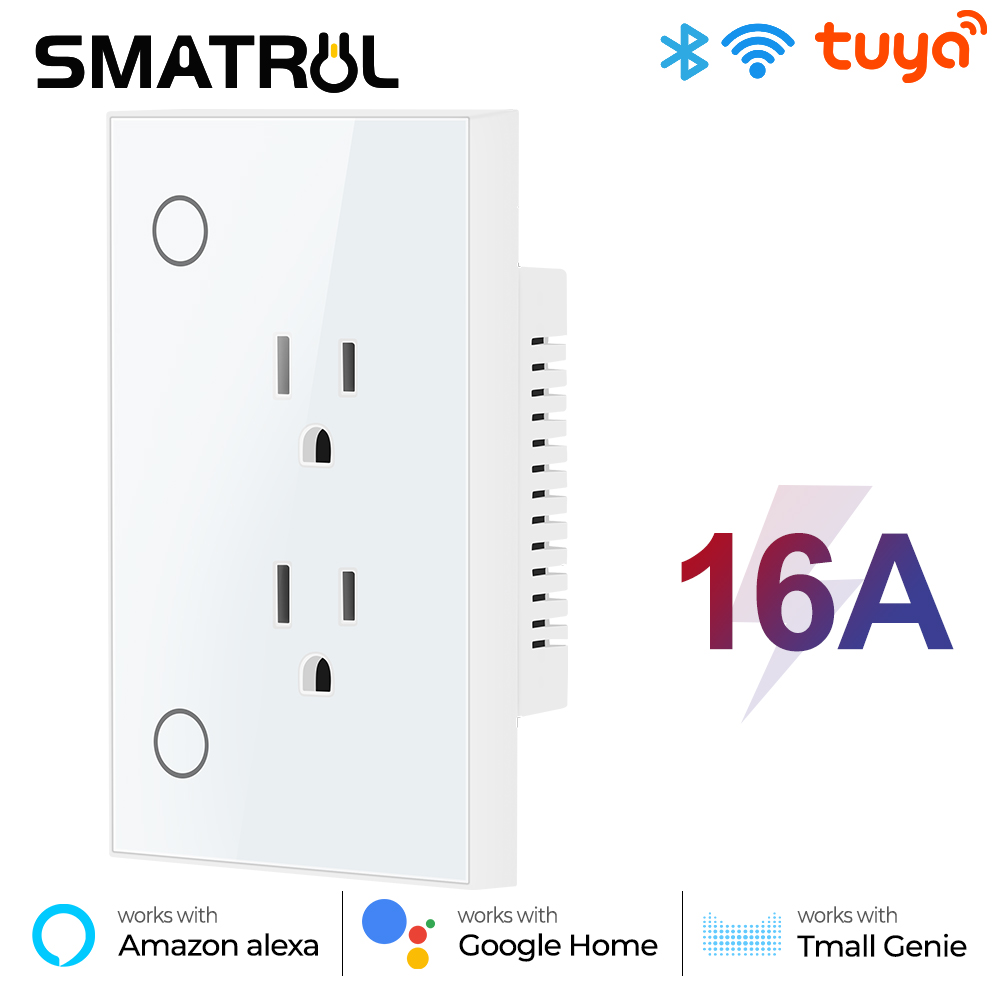 Wifi Smart Plug - 16A Tuya Wifi Socket Us Plug