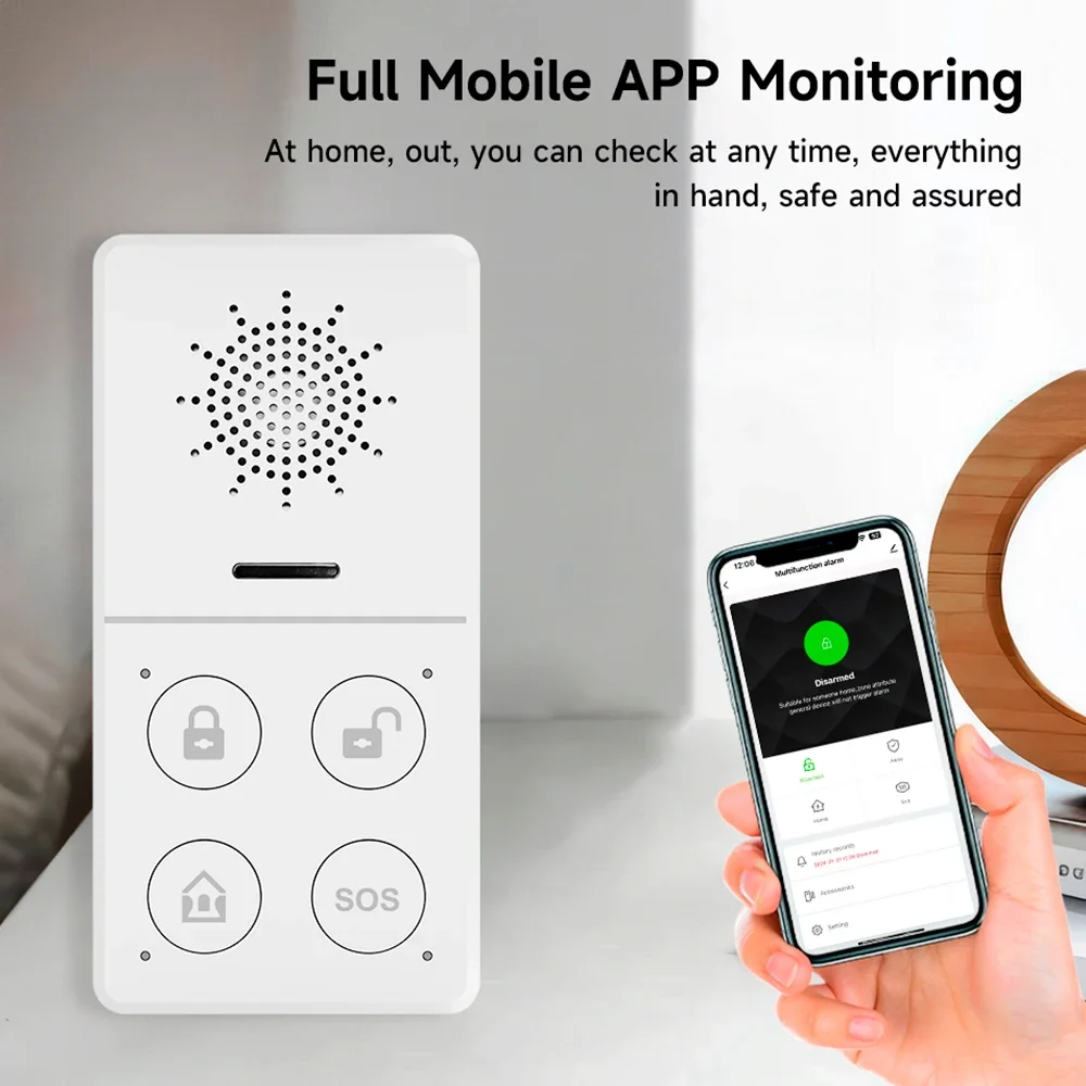 Tuya Wifi Smart Alarm System 4 - огляд і ціна Smart Home Automation Kit