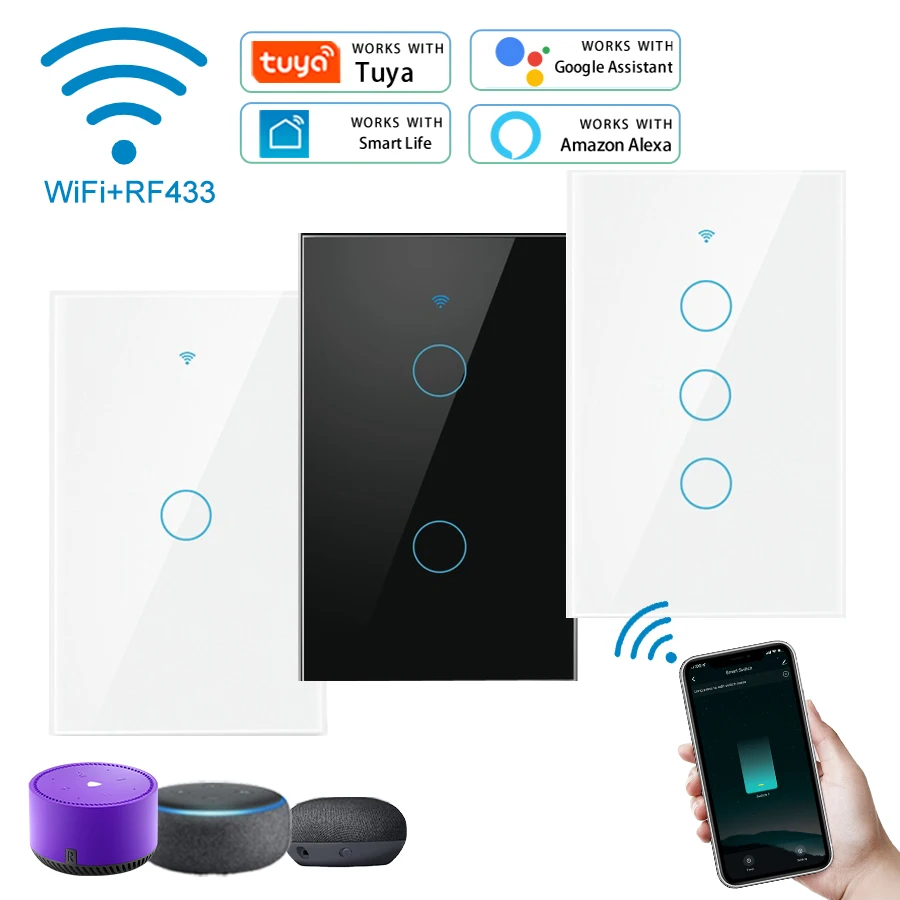Tuya WiFi Smart Switch Works W - огляд і ціна Smart Light Switch Wifi