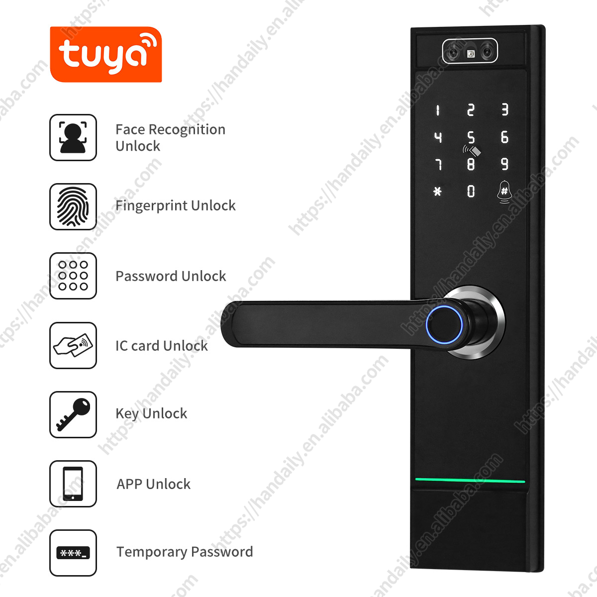 High Security Wholesale 3d Fac - огляд і ціна Smart Door Lock Wifi