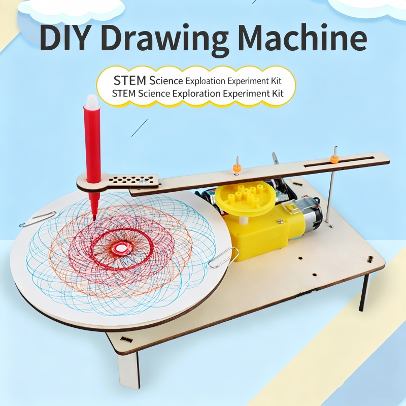 1-3Pcs DIY Wooden Electric Plo - огляд і ціна Stem Robotics Kit