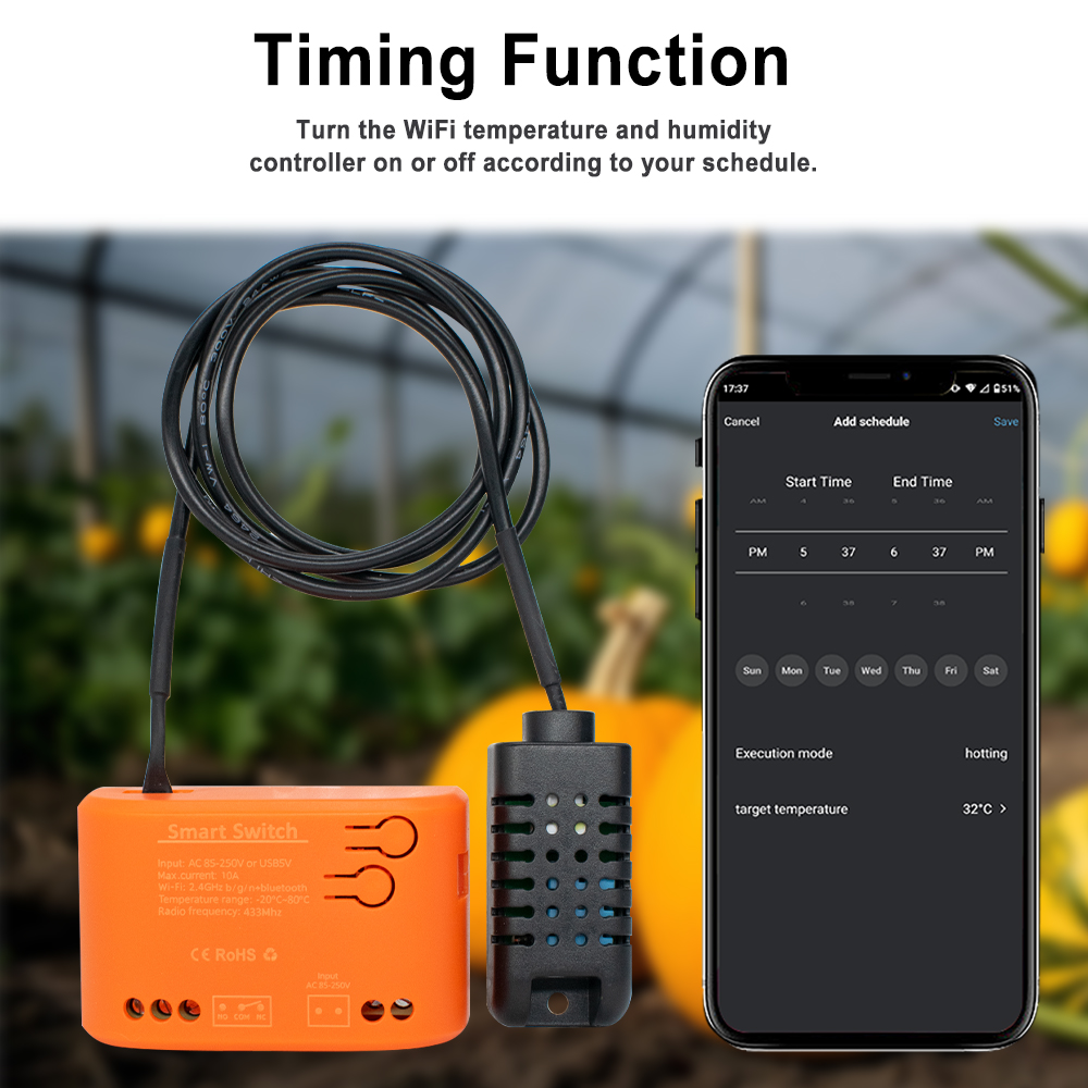 Tuya WiFi Temperature Humidity - огляд і ціна Wifi Thermostat