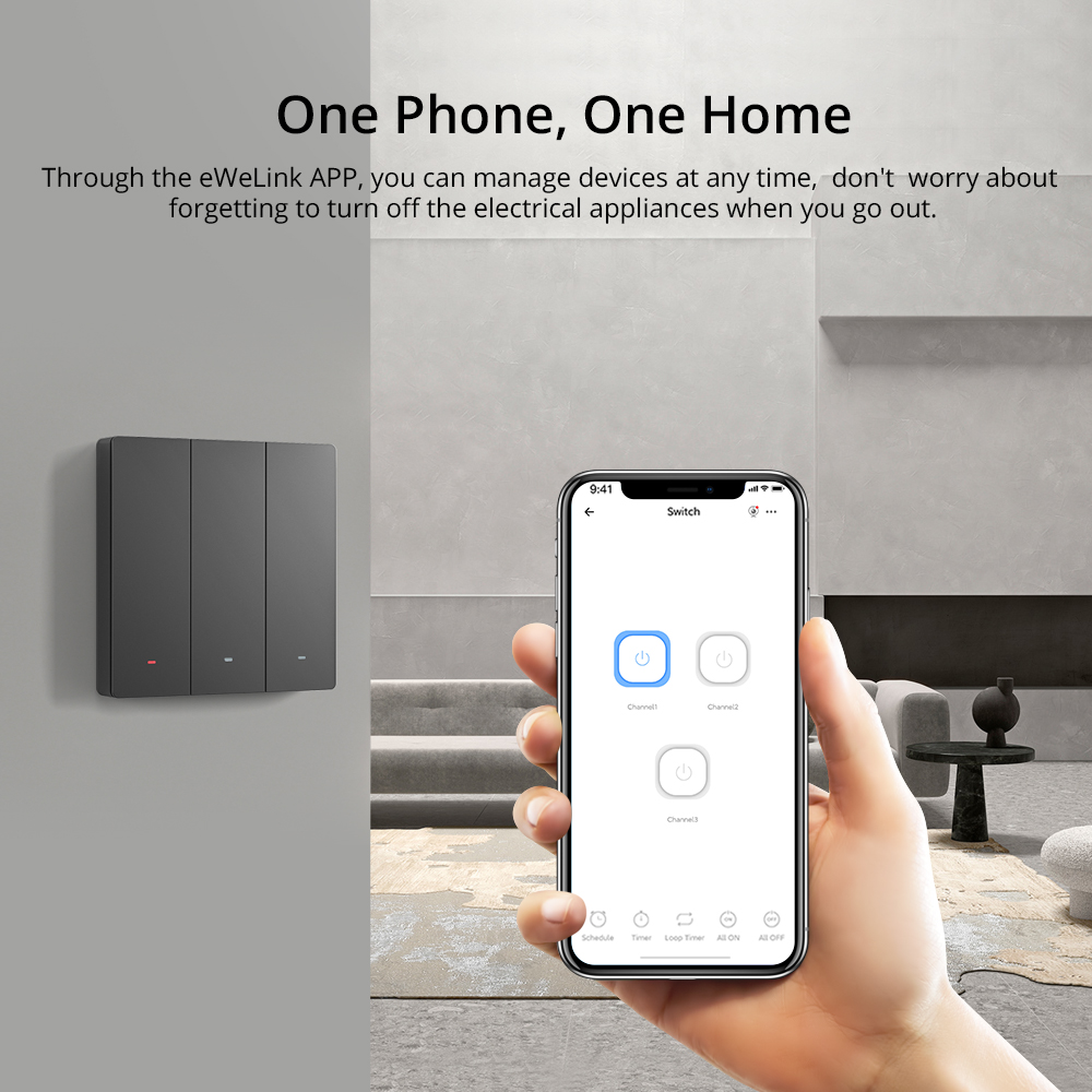 SONOFF M5 Matter 80/86 Type Sw - огляд і ціна Smart Light Switch Wifi