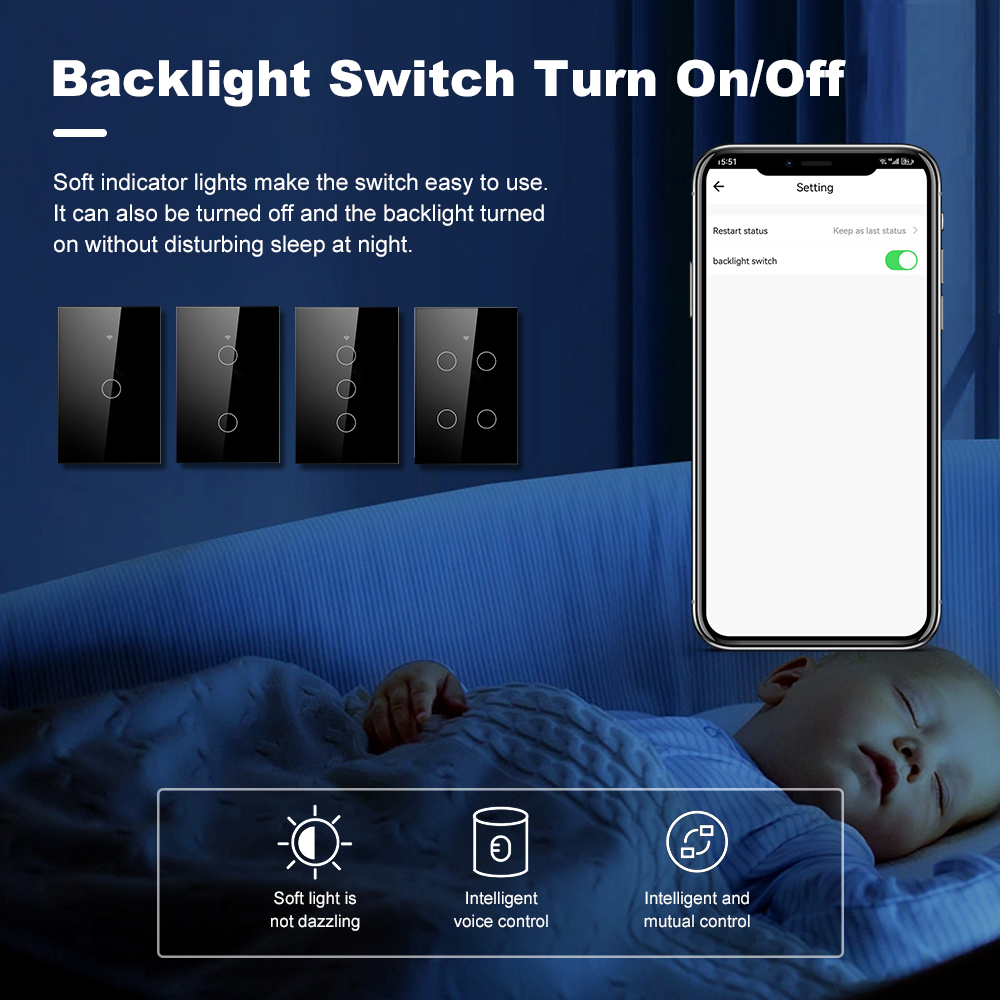 Smart Life Wifi+Bluetooth Touc - огляд і ціна Smart Light Switch Wifi