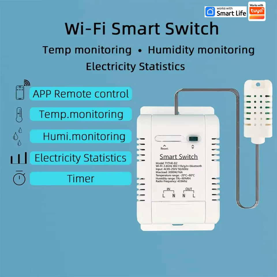 Work with Tuya 16A 3000W WiFi  - огляд і ціна Wifi Thermostat